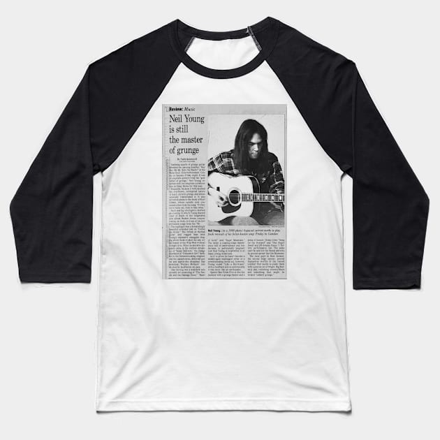 Neil Young Newspaper #1 Baseball T-Shirt by Oldies Goodies!